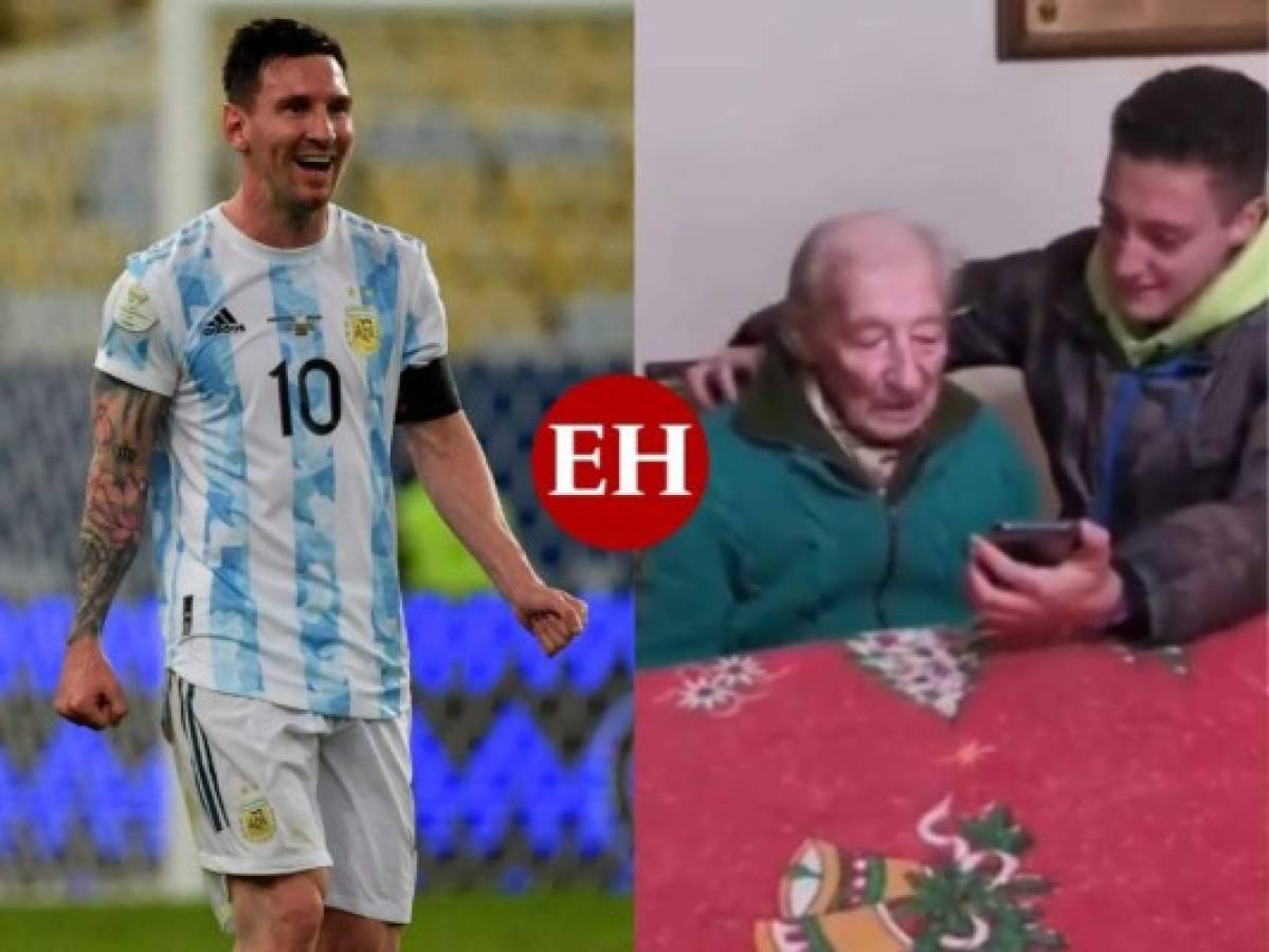 VIDEO: Messi sorprende a aficionado de 100 años y su reacción conmueve al mundo