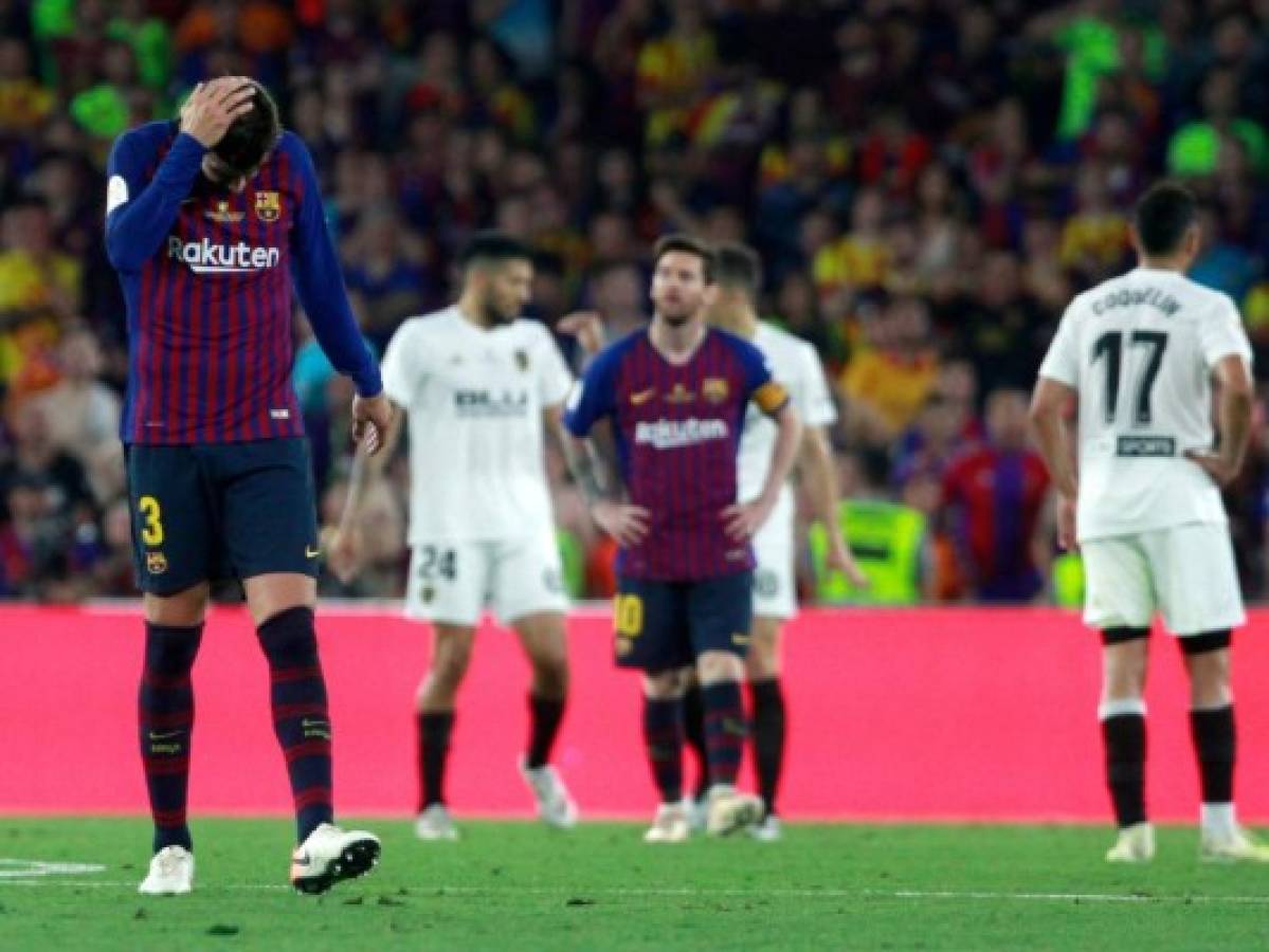 Barcelona pierde la Copa del Rey al caer 1-2 ante Valencia en la final