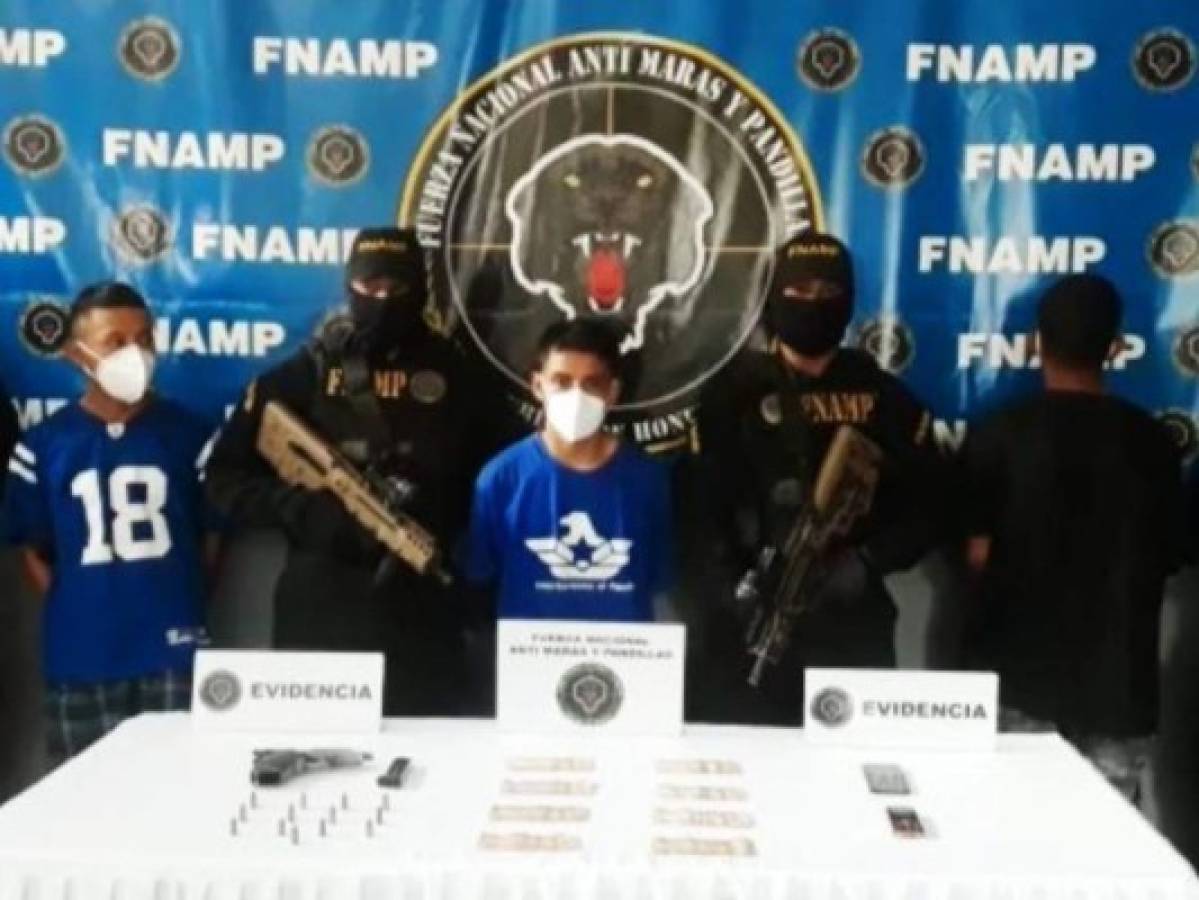 Capturan a tres supuestos extorsionadores de la pandilla 18 en SPS, Cortés