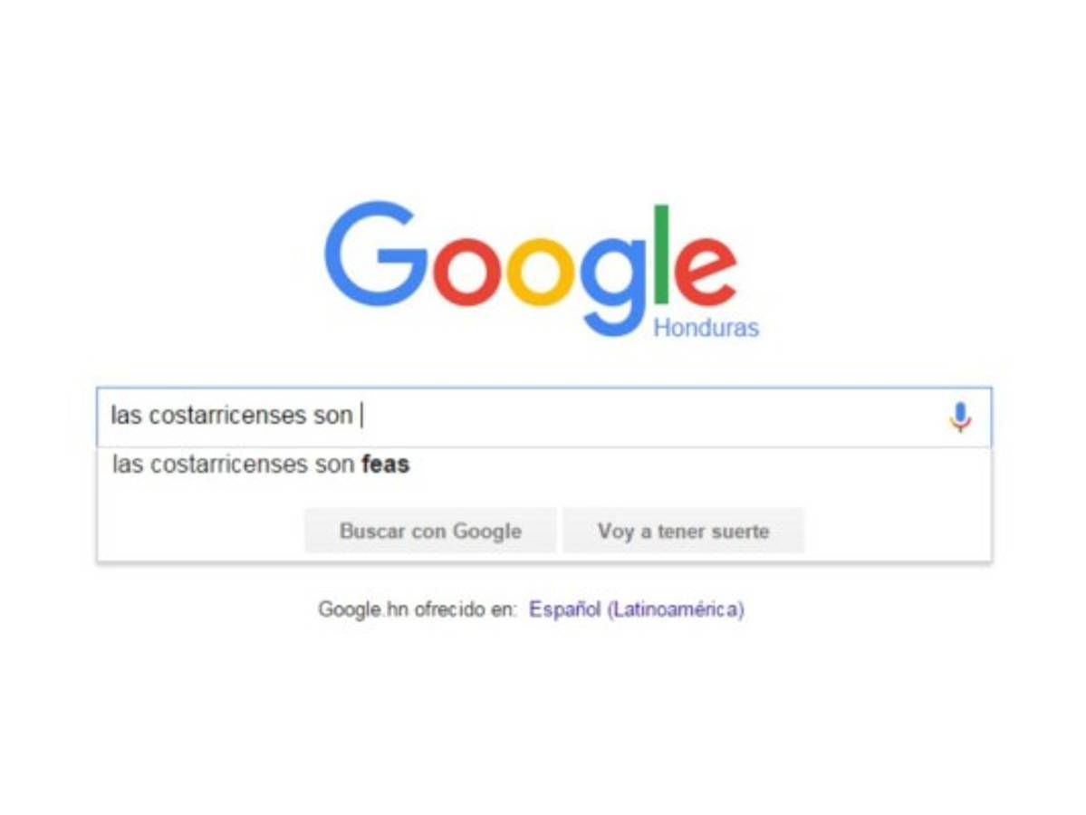 Esto es lo que Google 'sugiere' de los centroamericanos cuando hacés una búsqueda