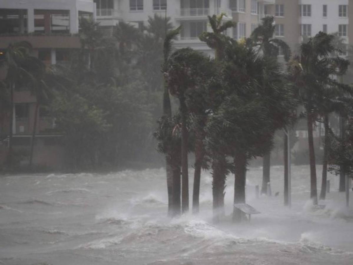 El Huracán Irma deja caos y calles inundadas en Miami (Foto: Agencia AFP/AP)