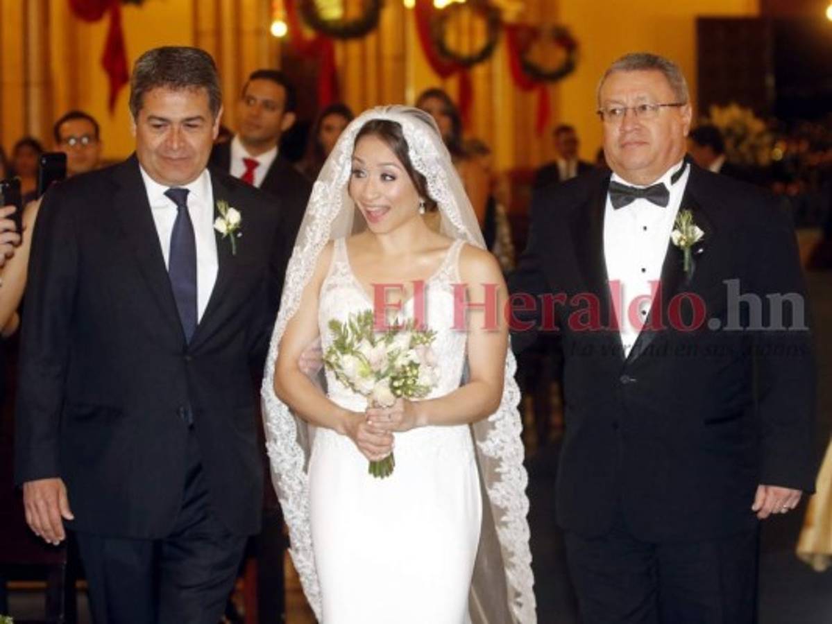 Hija de Juan Orlando Hernández se casa con David Rivera