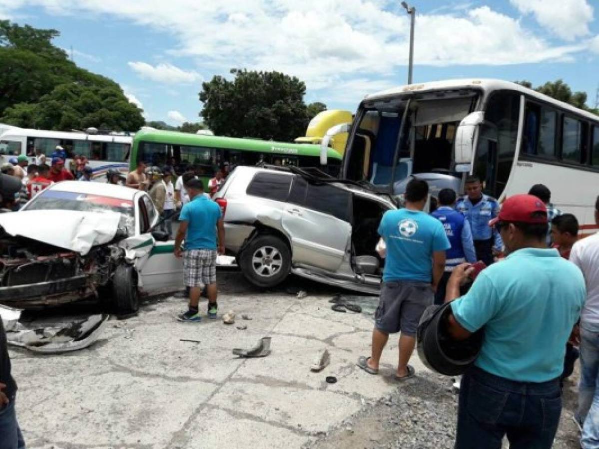 A cuatro suben los muertos por accidente vial en la carretera del sur de Honduras