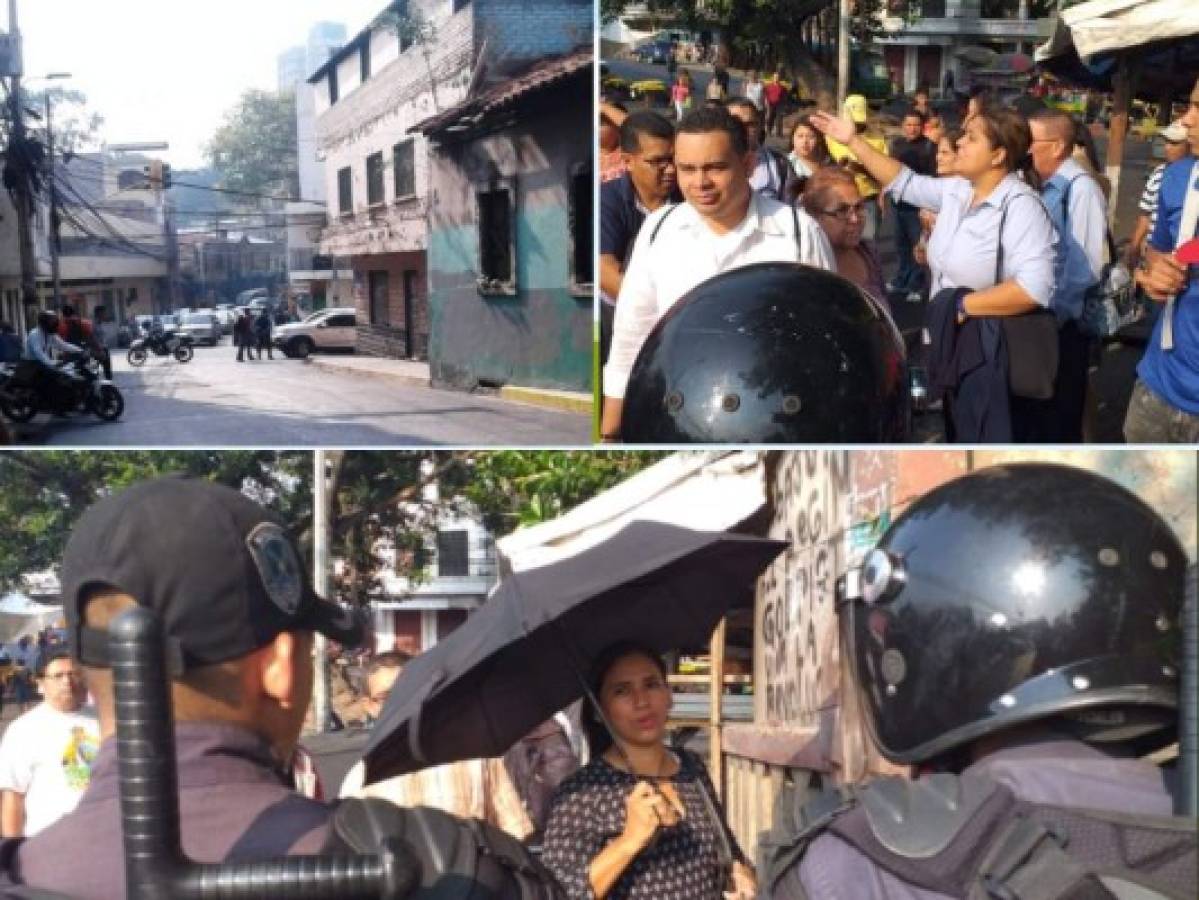 Cerrados los accesos al centro de Tegucigalpa debido a protestas