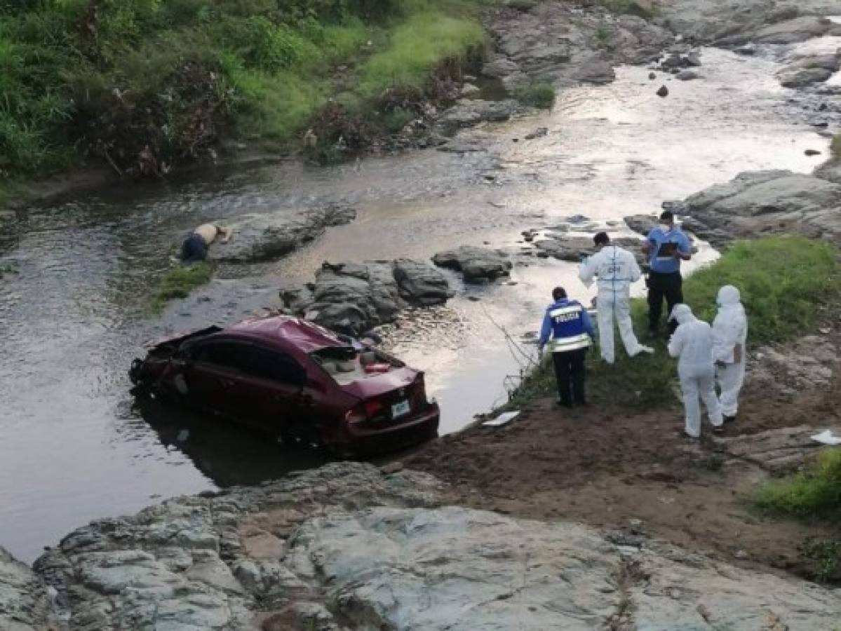 Dos personas mueren tras caer del puente Sampile en Choluteca
