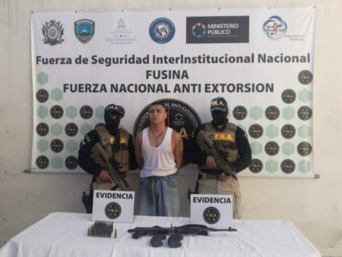 Capturan a supuesto miembro de la pandilla 18 en la capital de Honduras