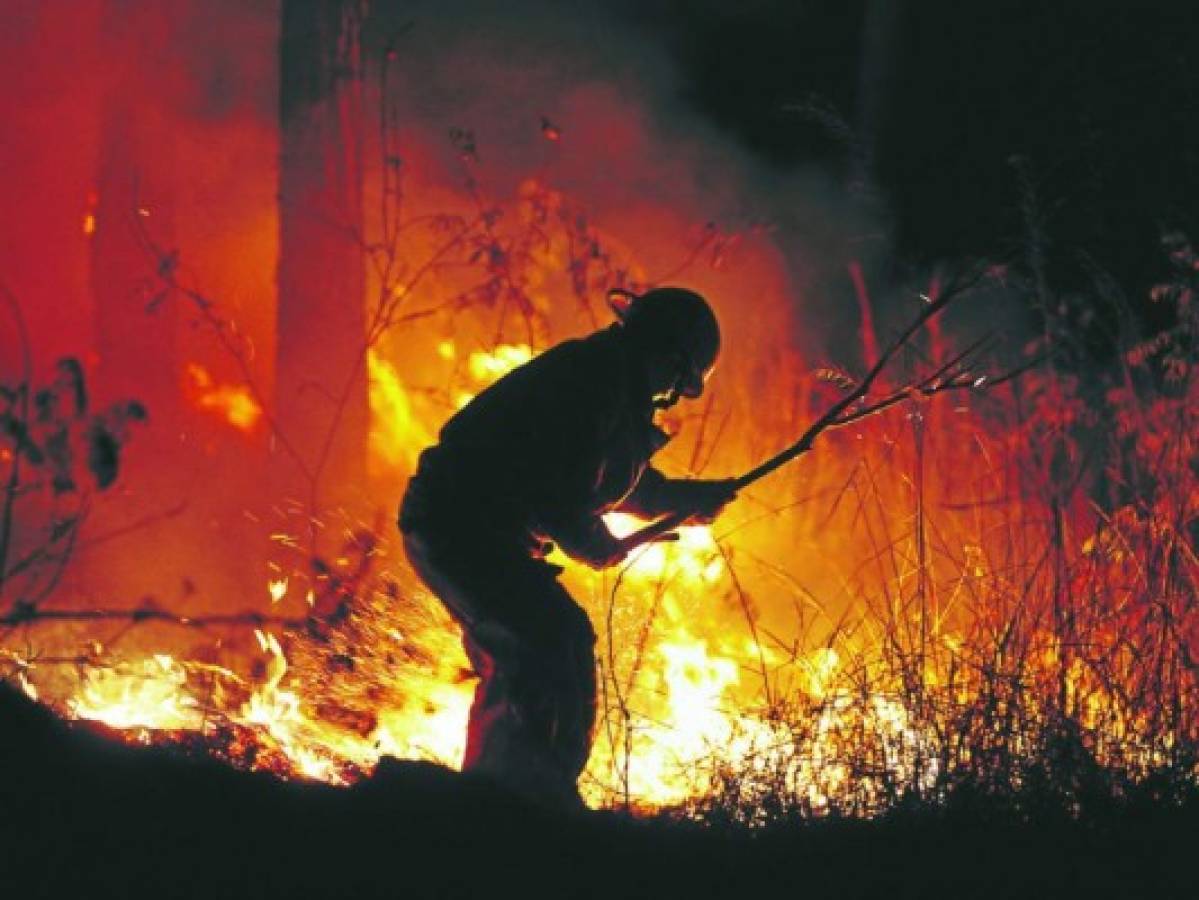 Seis incendios forestales diariamente acechan la vida de los bomberos en Honduras