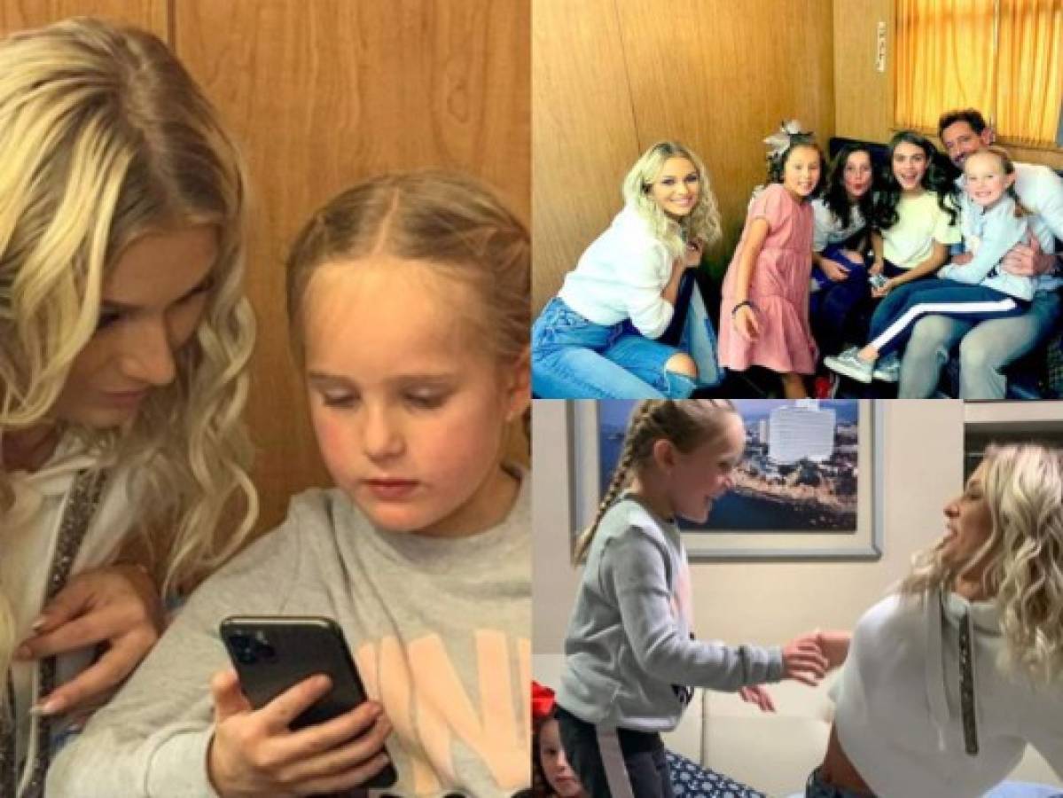 La reacción de Geraldine Bazán al ver fotos de sus hijas con Irina Baeva