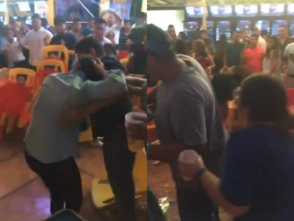 Mujeres y hombres se agarraron del pelo y se lanzaron sillas en la Feria Juniana.