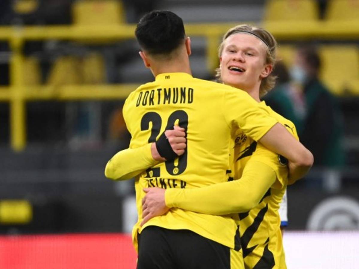 Haaland es el máximo goleador de la Champions con ocho dianas