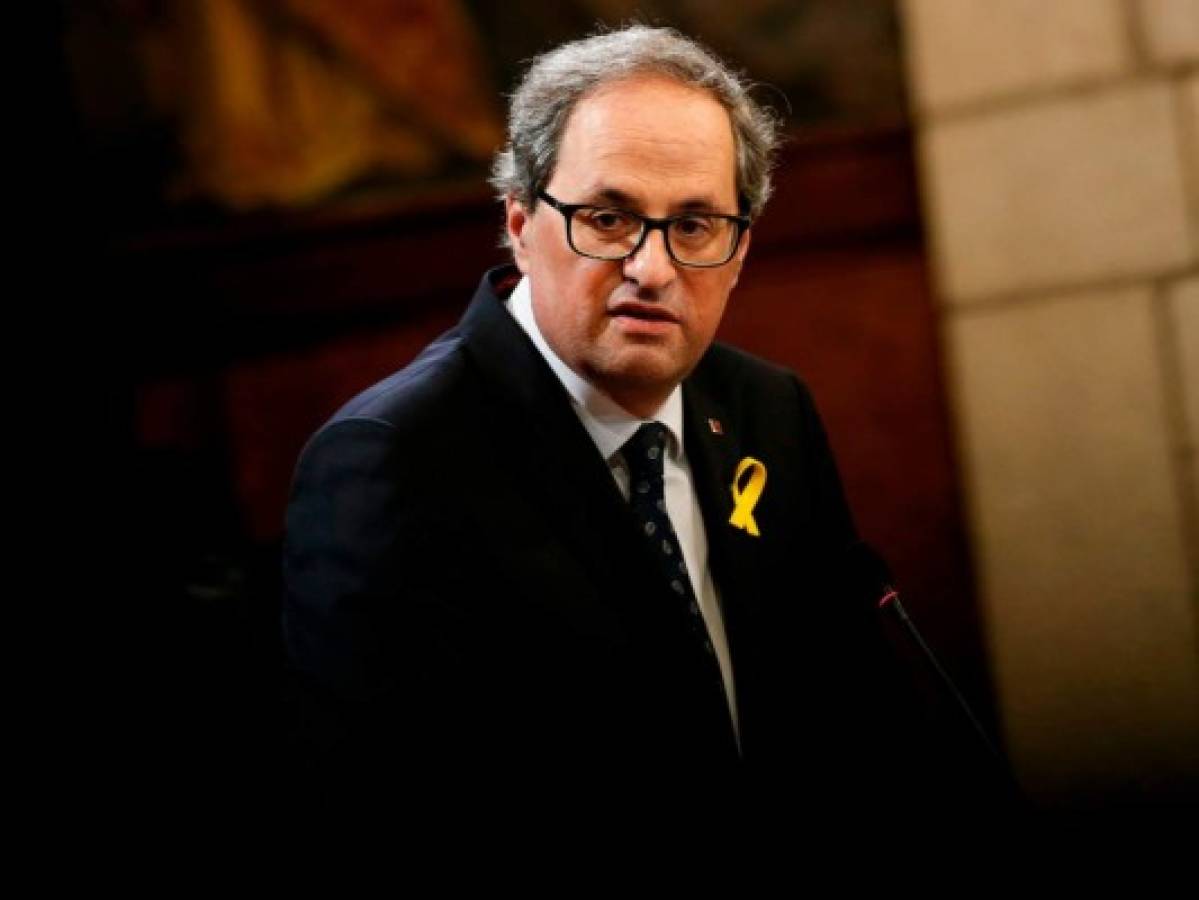 Quim Torra toma posesión como líder de Cataluña, España