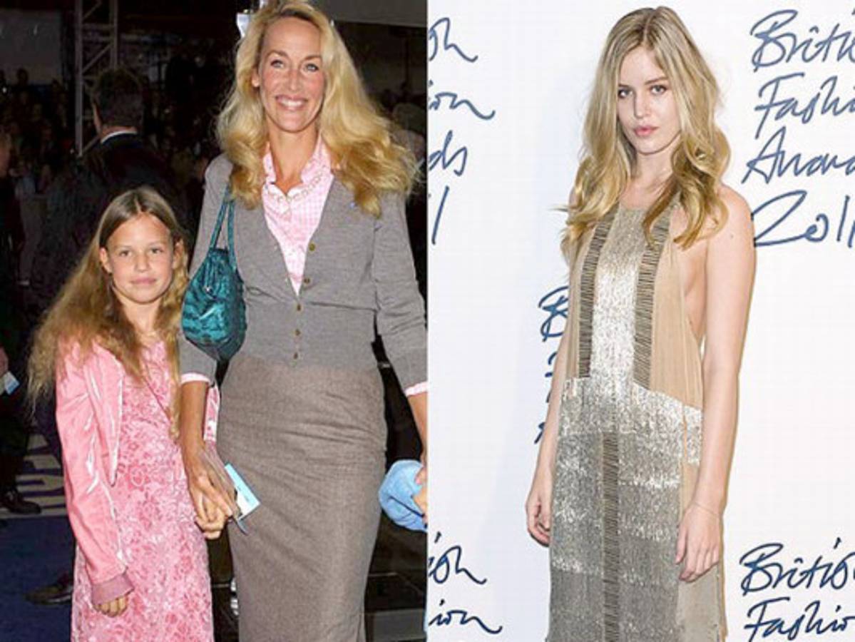 Famosas modelos, bellas desde que eran niñas