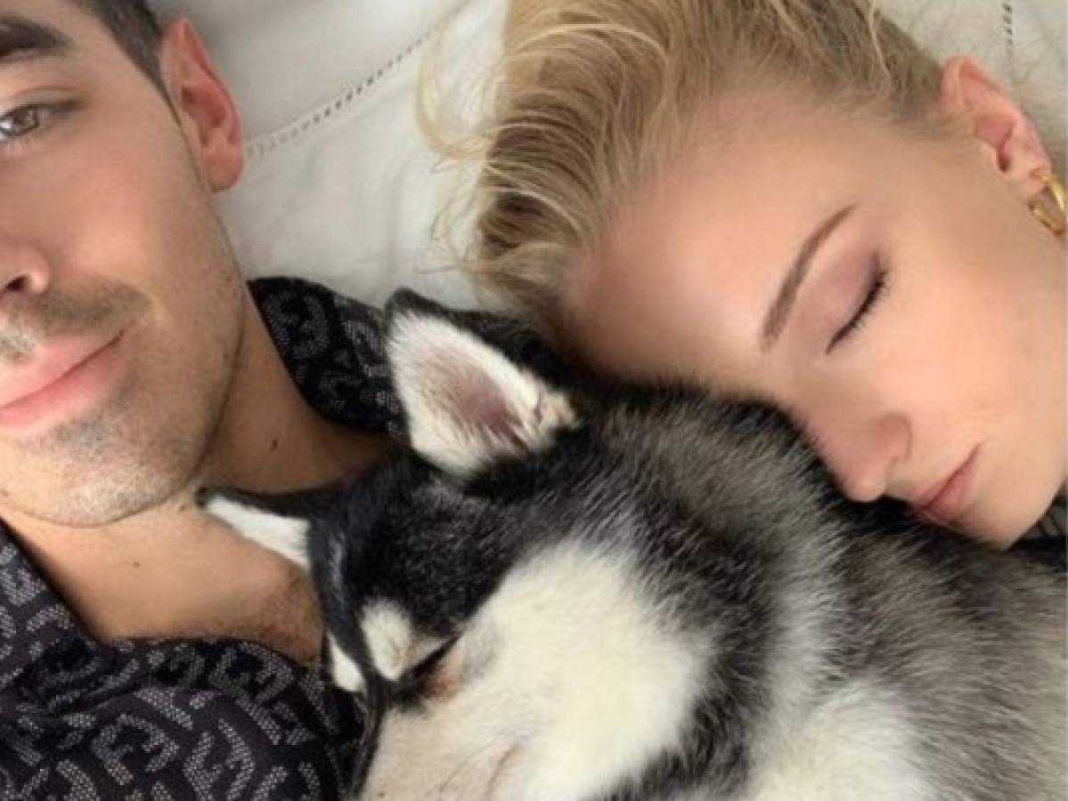 Joe Jonas y Sophie Turner rinden homenaje a su perrito atropellado