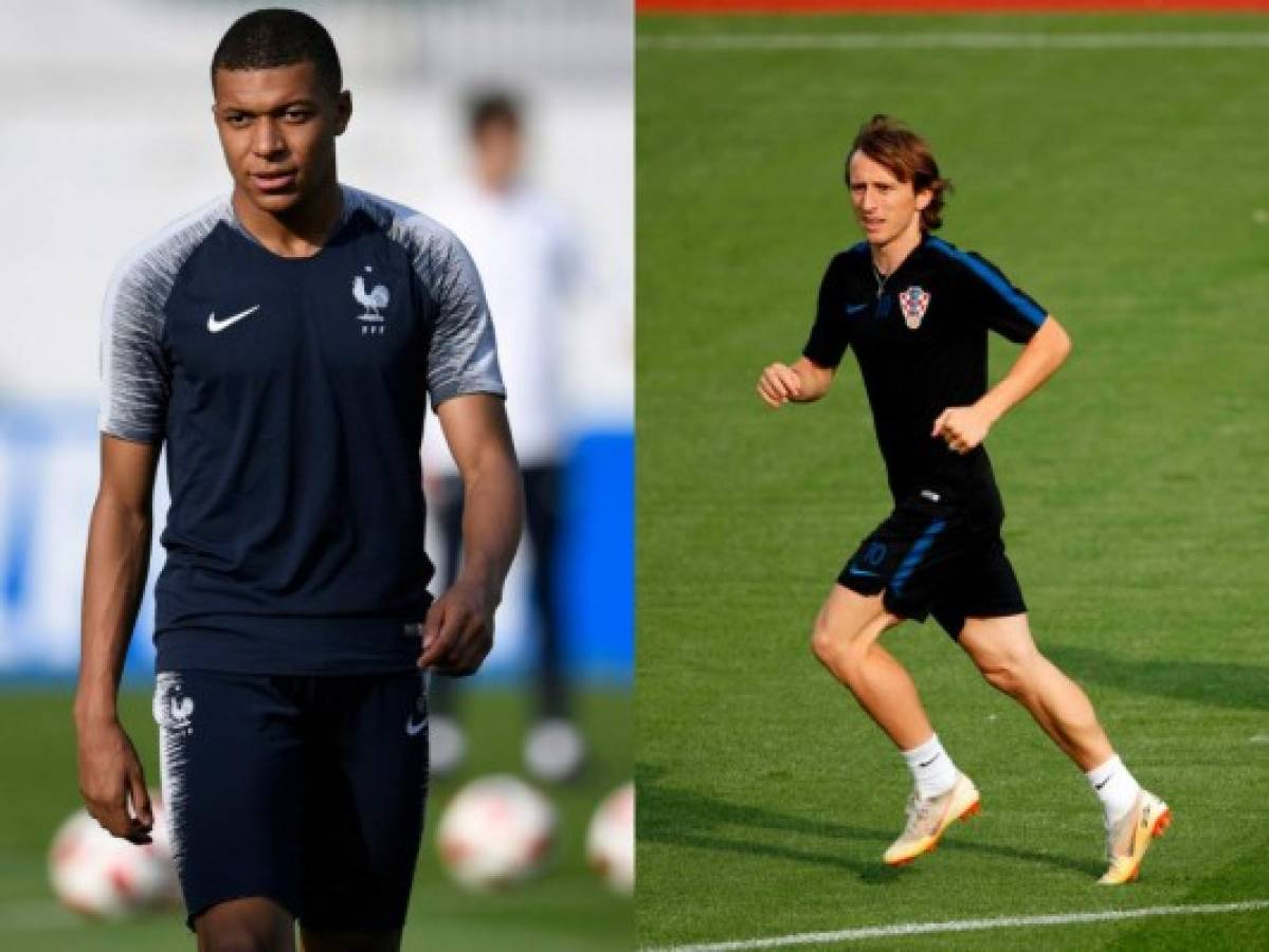 Mbappé y Modric por la gloria en la final Francia-Croacia de Rusia 2018