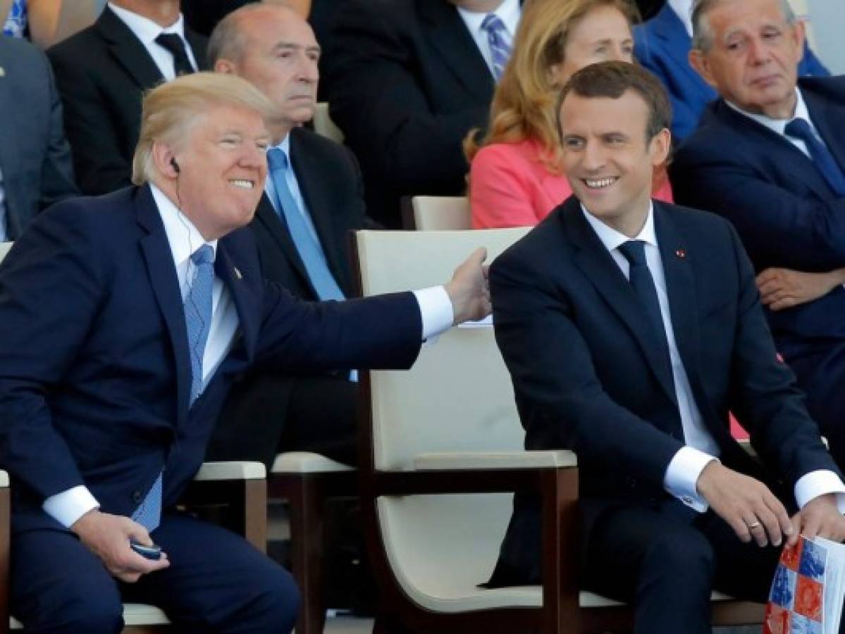 Donald Trump invitó a Enmanuel Macron a la Casa Blanca