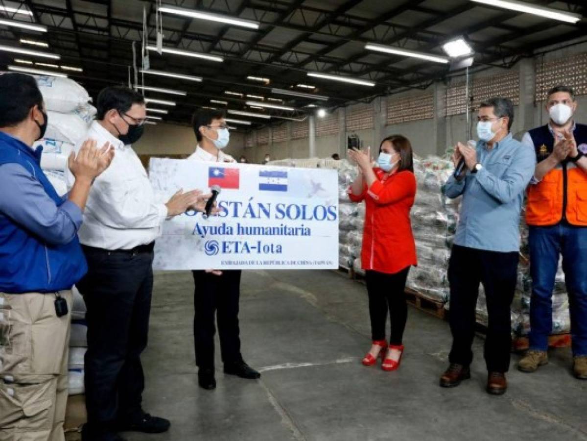 Taiwán dona $3 millones para ayuda humanitaria a afectados de Eta y Iota