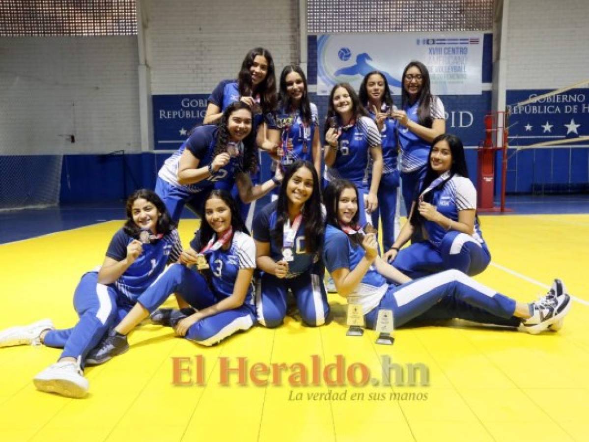 Sub 18 femenina de Honduras se baña en bronce en Centroamericanos de Voleibol