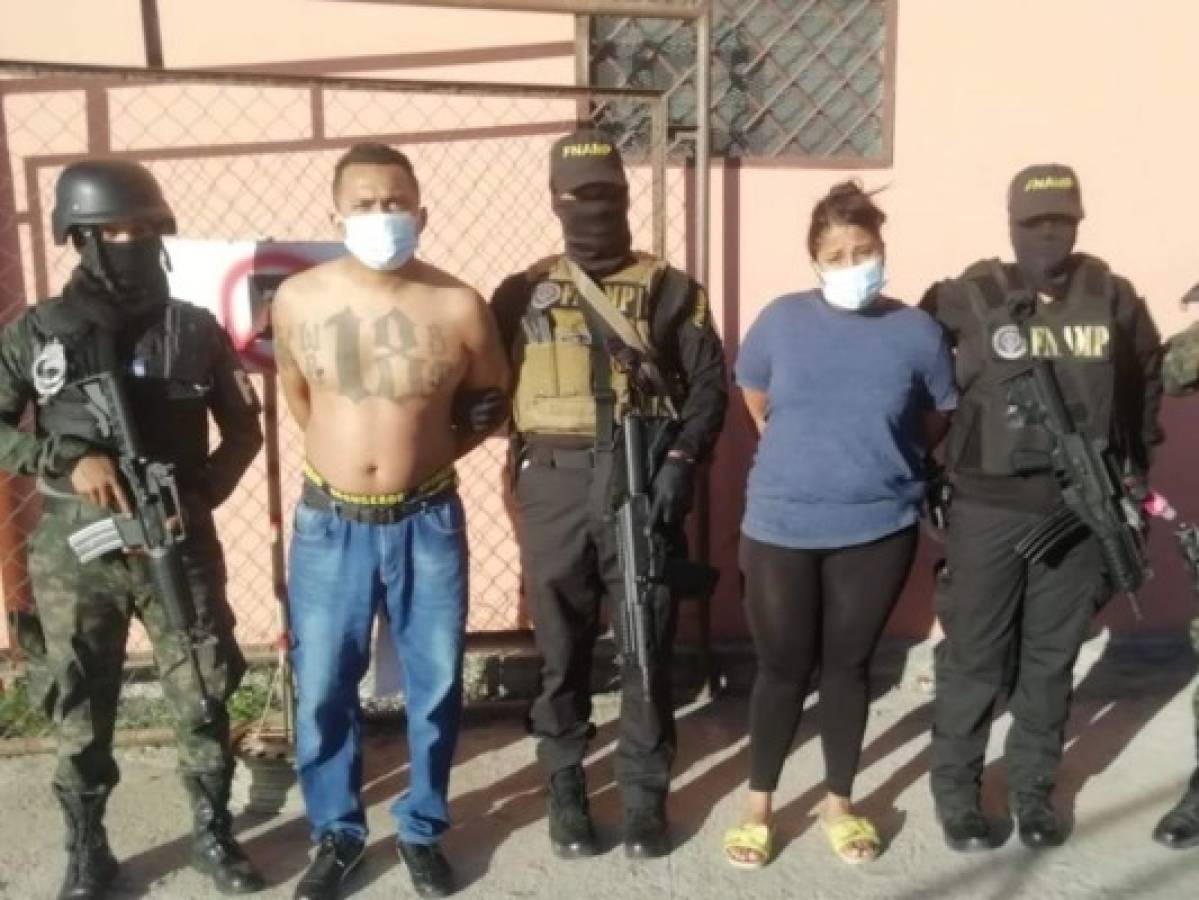 Capturan a cabecilla de la pandilla 18 y a su pareja en Comayagüela