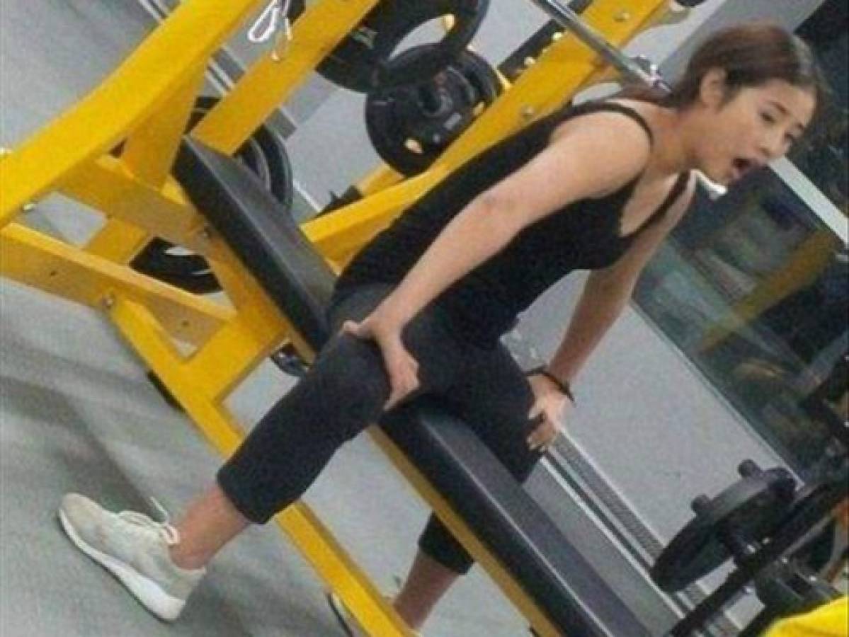 La foto de una chica en el gimnasio se ha hecho viral en las redes