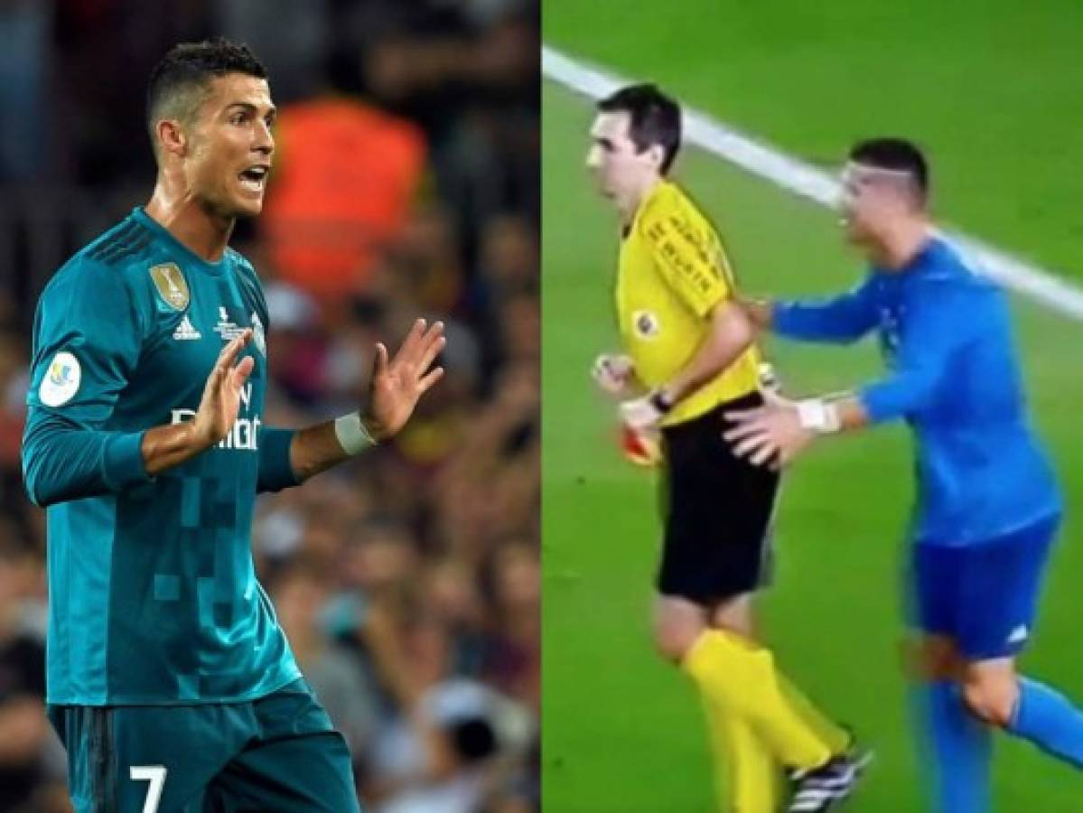 Video: Así fue la polémica jugada que originó la expulsión de Cristiano Ronaldo en la Supercopa