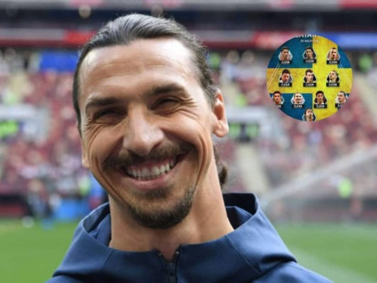 FOTO: El curioso y arrogante 11 ideal de Zlatan Ibrahimovic en el que solo se incluye él