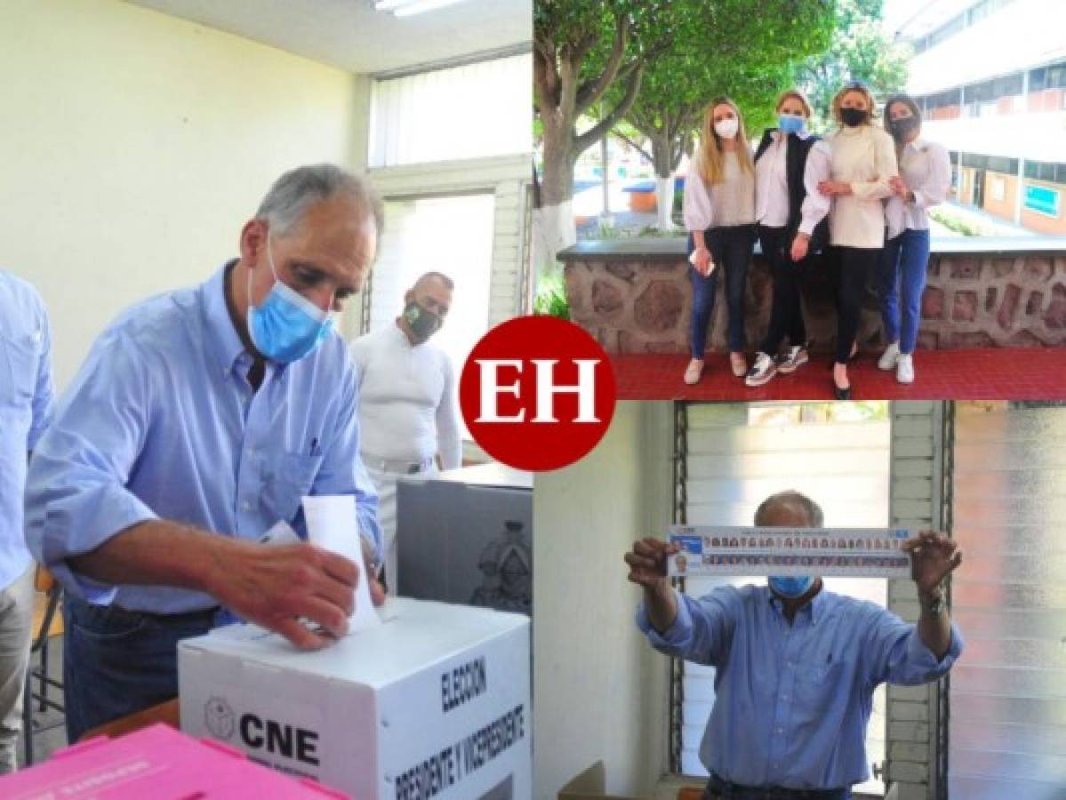 Nasry 'Tito' Asfura acude a votar en compañía de sus bellas hijas y su esposa (FOTOS)  