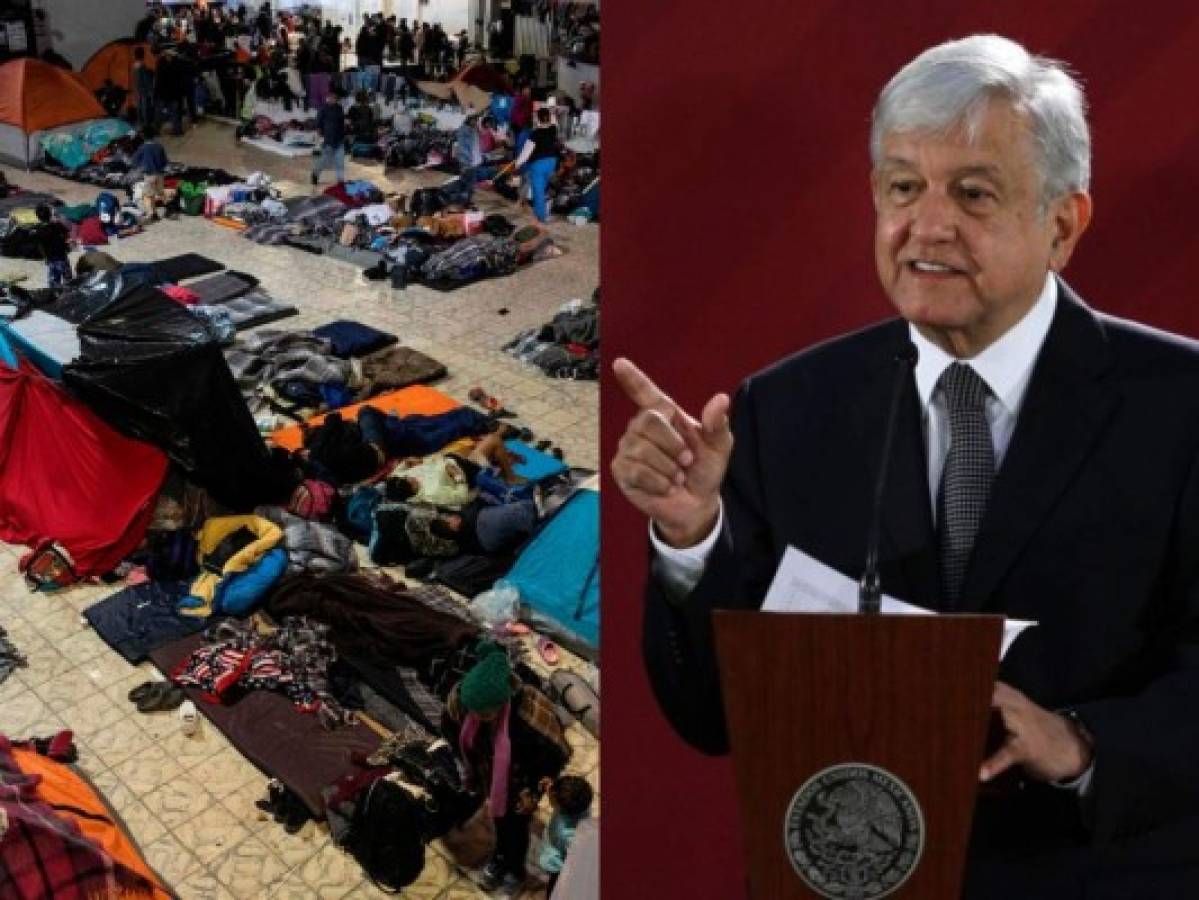AMLO promete mejorar ayuda humanitaria para caravana migrante en México