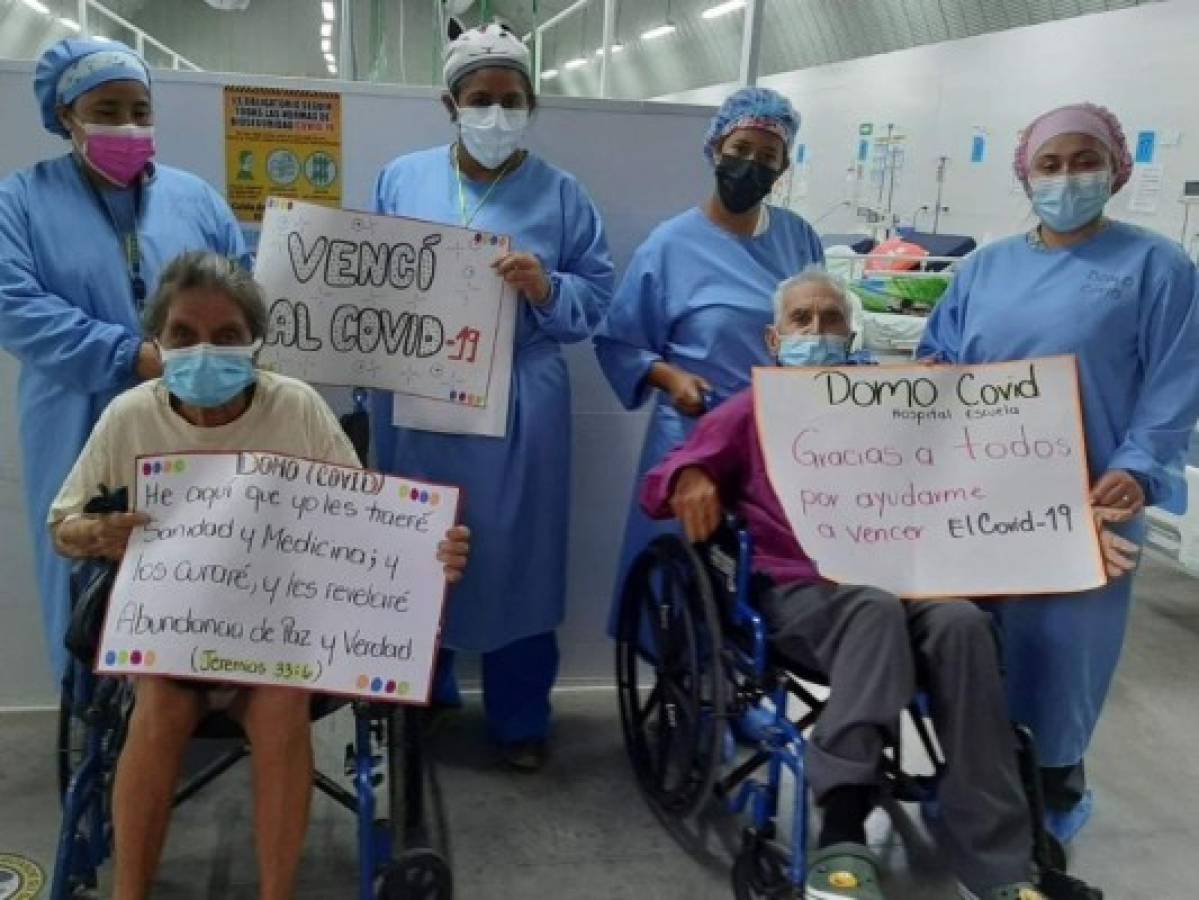 Hondureños de 91 y 70 años vencen el covid-19 tras estar hospitalizados