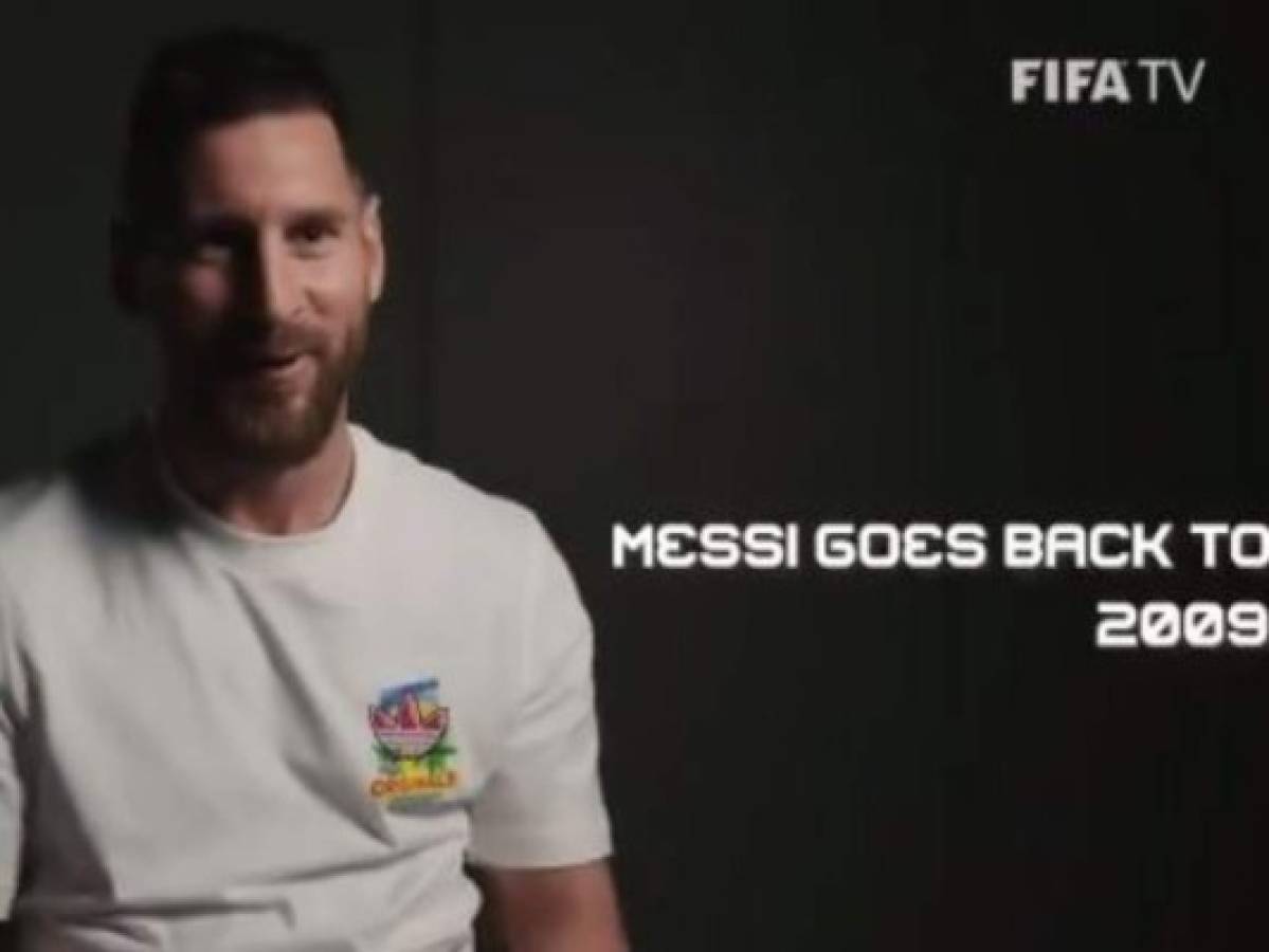 VIDEO: Messi regresa al 2009 y sonríe al escuchar su nombre