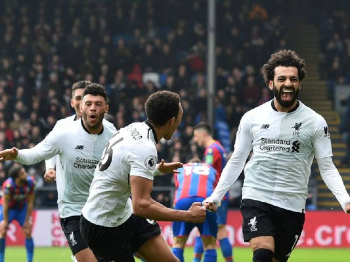 Crystal Palace se queda corto tras el gol de Salah que adelantó al Liverpool 1-2 este sábado en la Premier