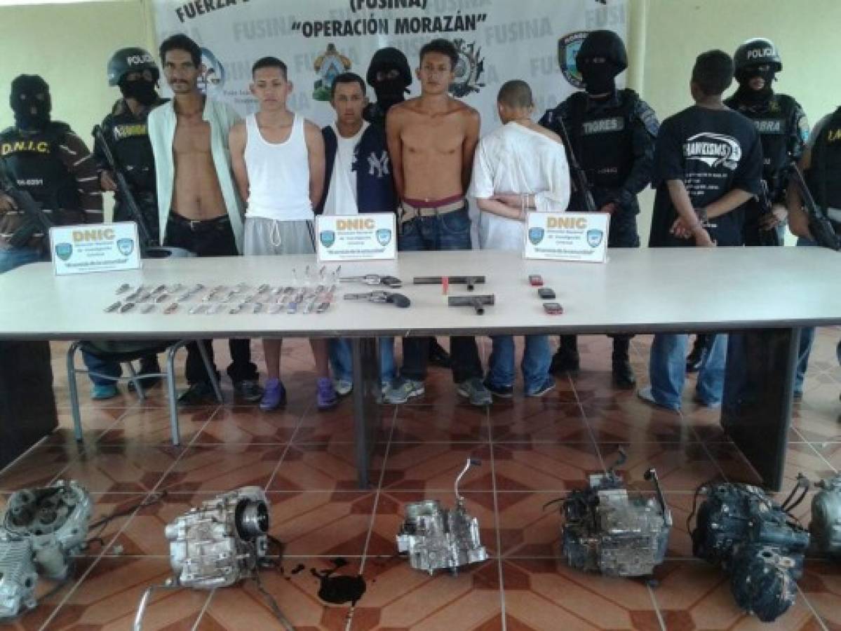 Caen seis supuestos pandilleros en operativo en capital de Honduras
