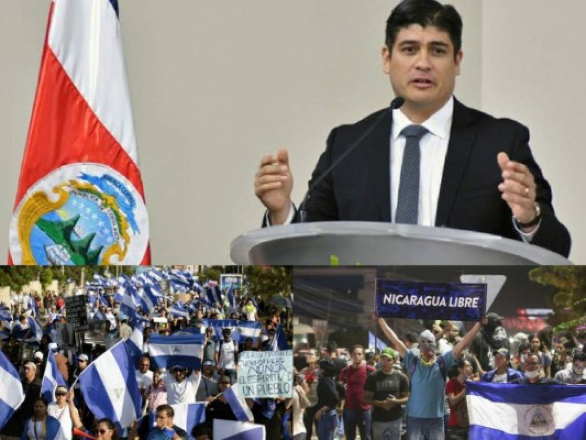 Presidente Carlos Alvarado muestra su apoyo a nicaragüenses refugiados en Costa Rica