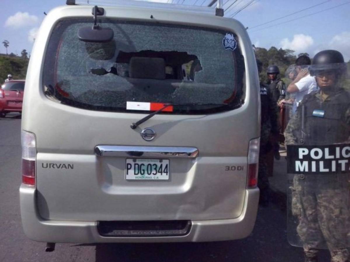 Honduras: Policía Militar dispara contra microbús al sur de Tegucigalpa