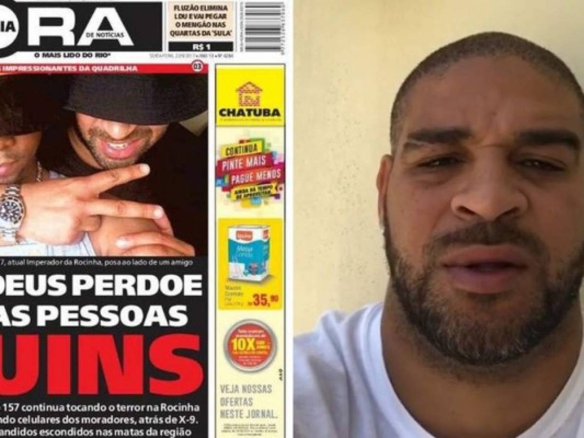 ¡Polémica! Exjugador brasileño Adriano es vinculado con un narcoraficante