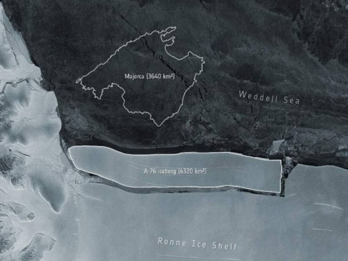 El iceberg más grande del mundo se separó de la Antártida 