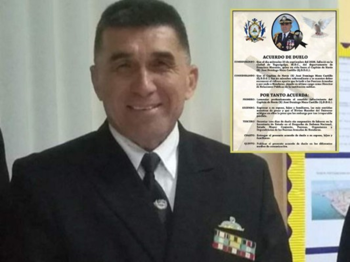 Las Fuerzas Armadas de Honduras lamentan deceso de José Domingo Meza