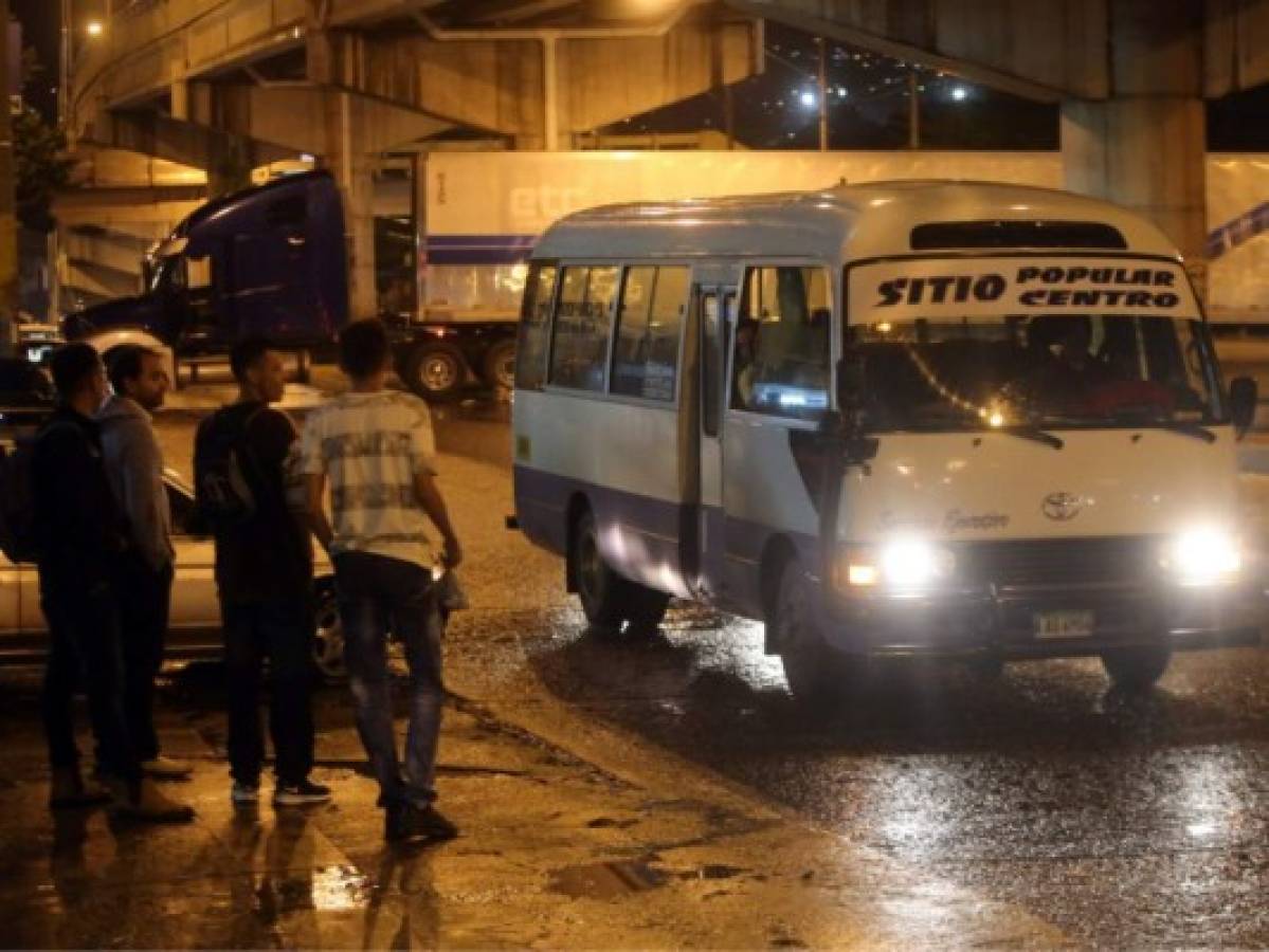 La inseguridad limita el servicio nocturno de buses en la capital de Honduras