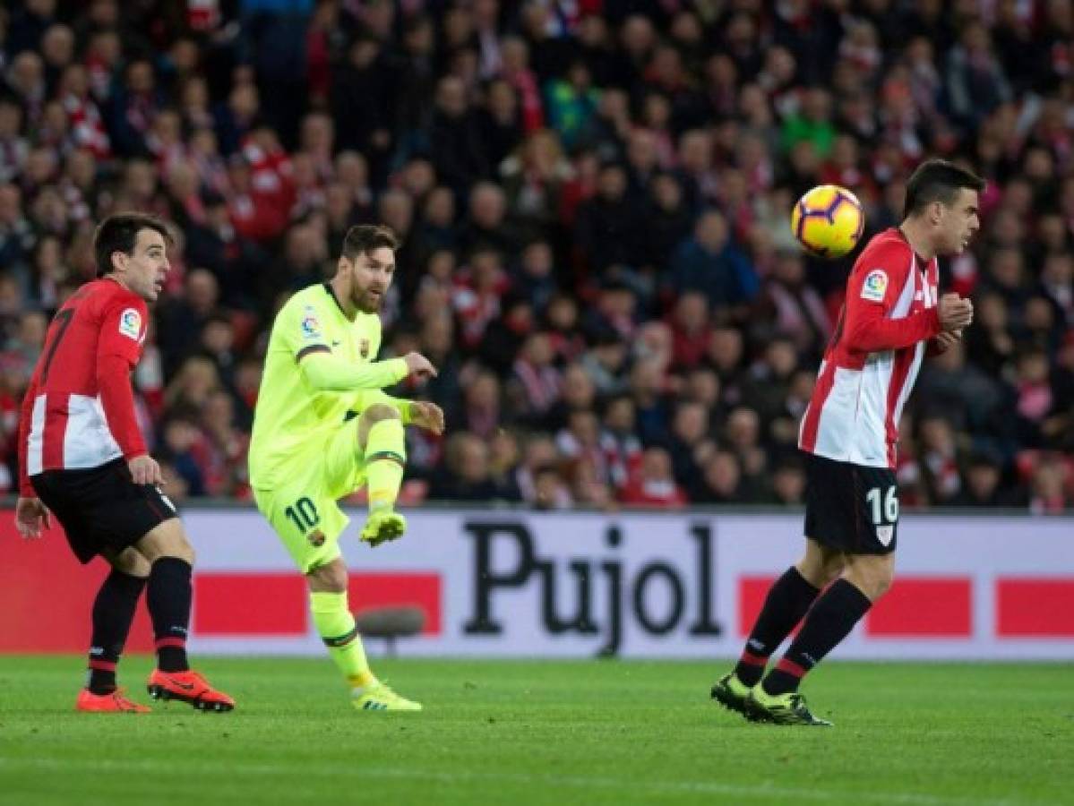 Athletic de Bilbao y Barcelona empataron 0-0 en el San Mamés