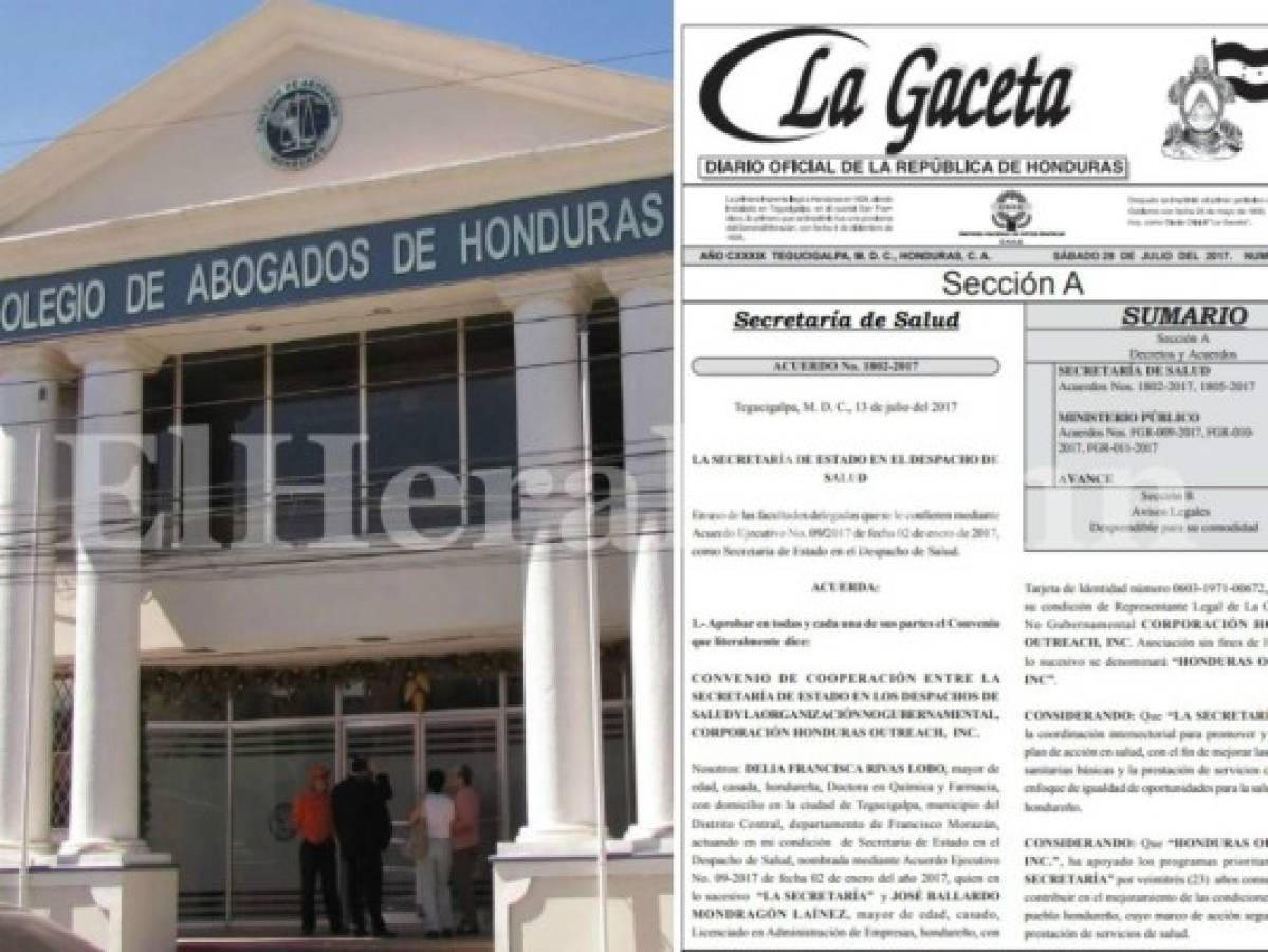Abogados de Honduras se recetan un jugoso aumento por pago de honorarios