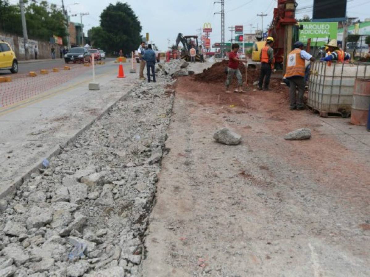 Construyen un túnel en la primera entrada a la Kennedy de Tegucigalpa