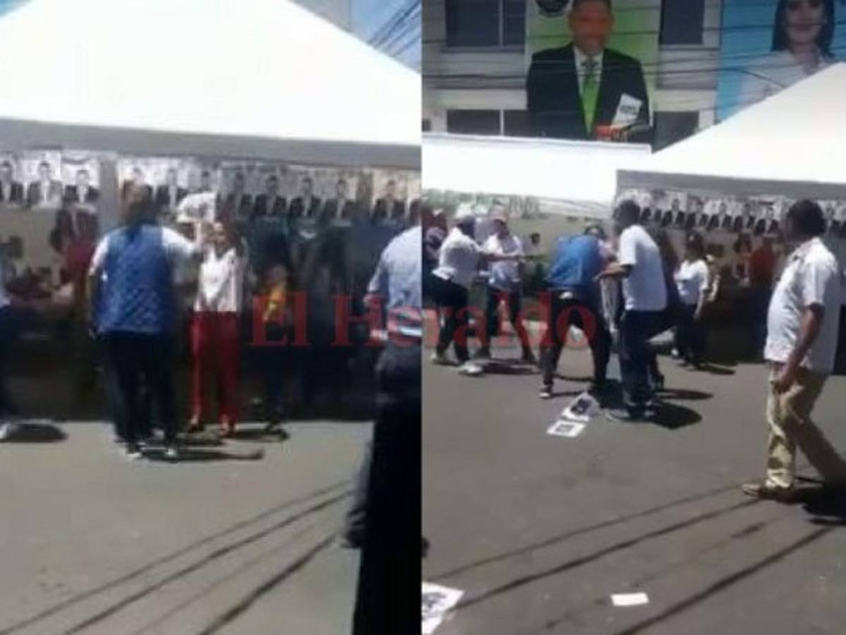 Activistas protagonizan salvaje pelea en elecciones del Colegio de Abogados de Honduras