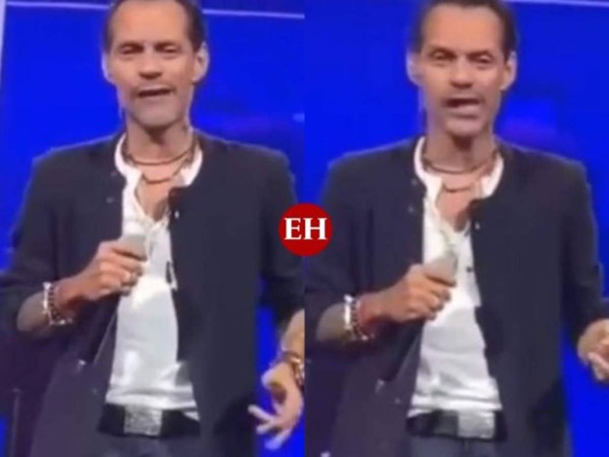 VIDEO: Marc Anthony se viraliza por extraño movimiento de mandíbula durante concierto