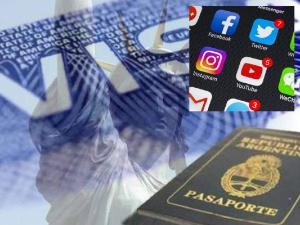 Estados Unidos requiere datos de redes sociales a solicitantes de visa