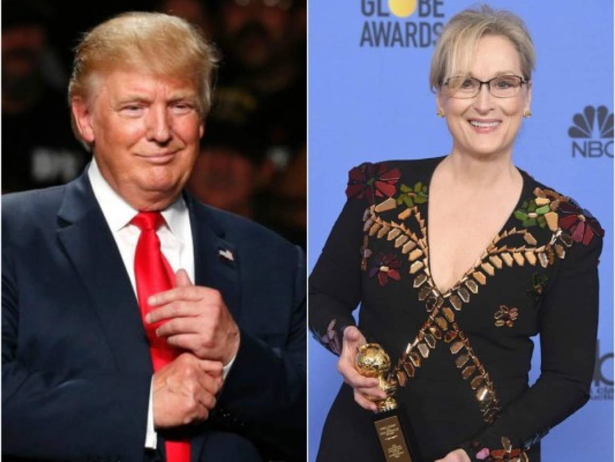 Trump arremete contra Meryl Streep por discurso en los Globos de Oro