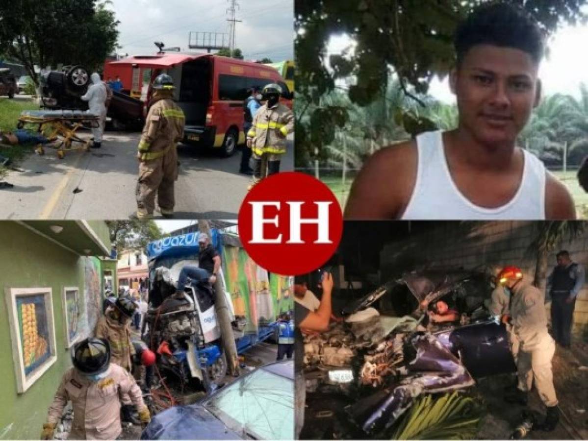 Un fallecido y cuatro heridos: un sábado de aparatosos accidentes en Honduras