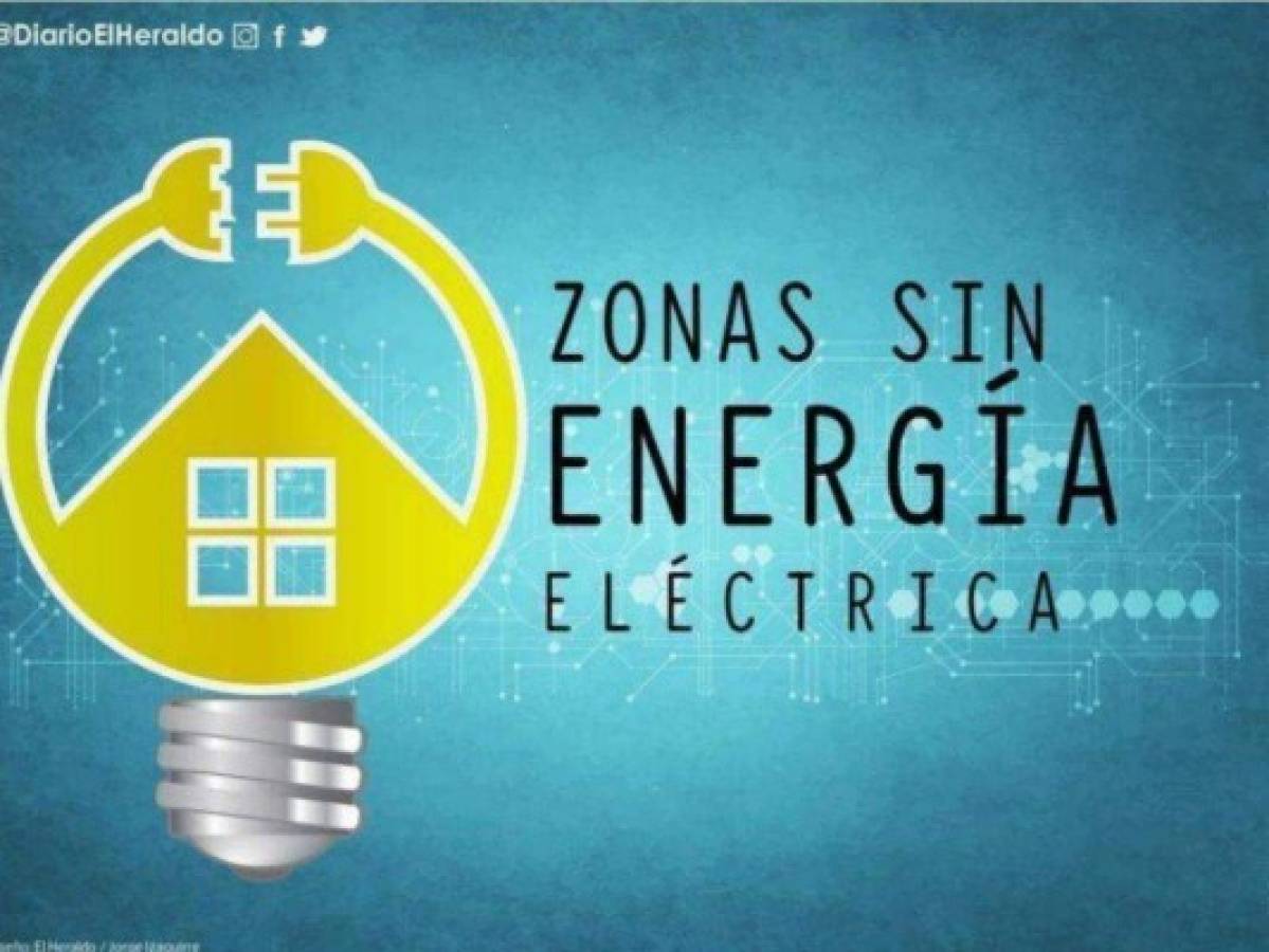 Zonas de Honduras que estarán sin energía eléctrica este sábado 14 de agosto  
