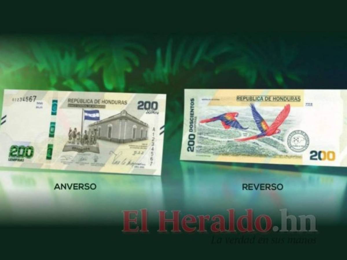 Presentan el conmemorativo billete de 200 lempiras en Honduras por el Bicentenario