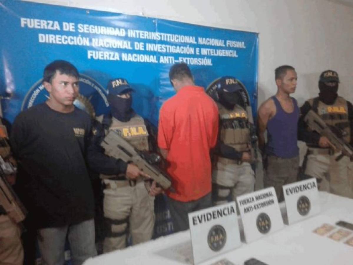 Capturan a Bertín y Lalo por extorsión en la capital de Honduras