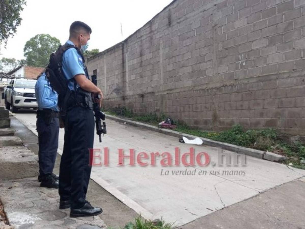 En bolsas de basura hallan feto en colonia La Rosa de la capital