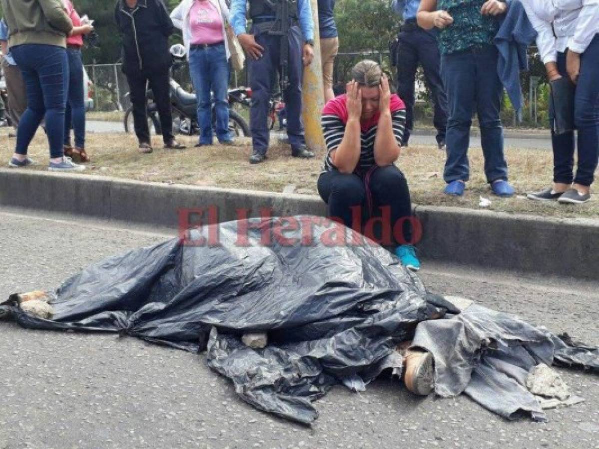 Camión cisterna atropella y mata a peatón en el anillo periférico de la capital de Honduras